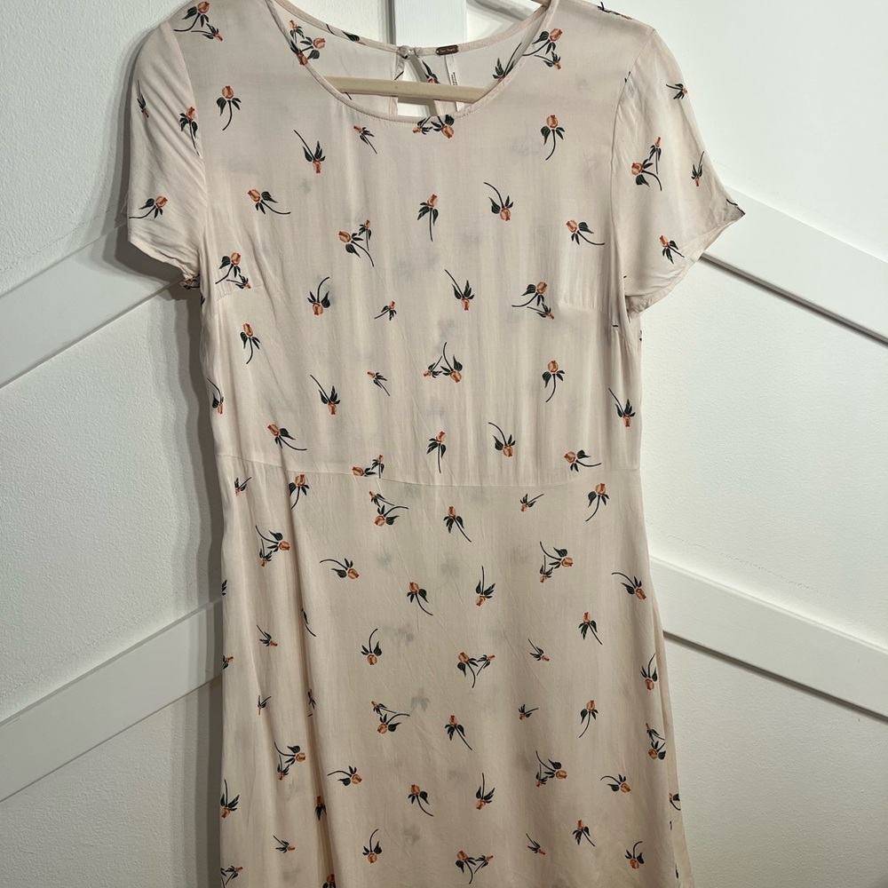 Free People Cream Floral Dress
